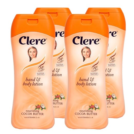 CLERE Hand and Body Lotion Nourishing Cocoa Butter (With