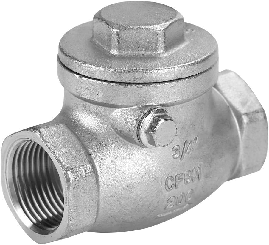 3/4in Swing Check Valve Corrosion Resistant Stainless Steel for Steam
