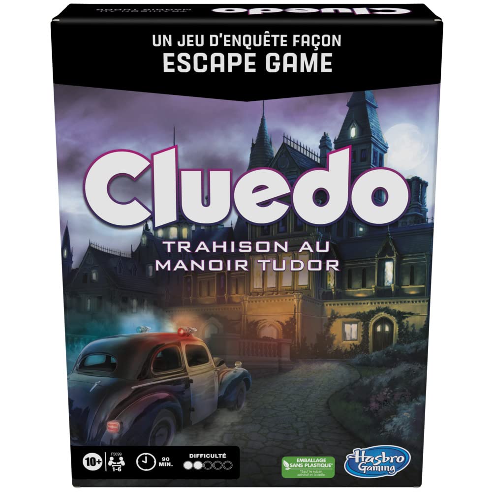 Hasbro Gaming CLUEDO Escape Tudor Manor - French Version