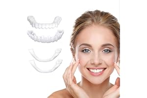 TKUUC Temporary Restoration of dentures, Adjustable dentures for Men and Women, Temporary Teeth Covering Imperfect Teeth, Natural and Comfortable，Confident Smile