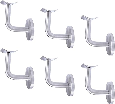 Amazon Co Jp 手すり ブラケット 階段用手すり 階段 滑り止め ブラケット ステンレス 屋外 屋内用 ハンドル 金具セット 6個入 Diy 工具 ガーデン