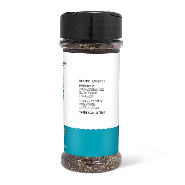 AMAZON BRAND – HAPPY BELLY BLACK PEPPER, COARSE GROUND, 3 OUNCE (PACK OF 1)