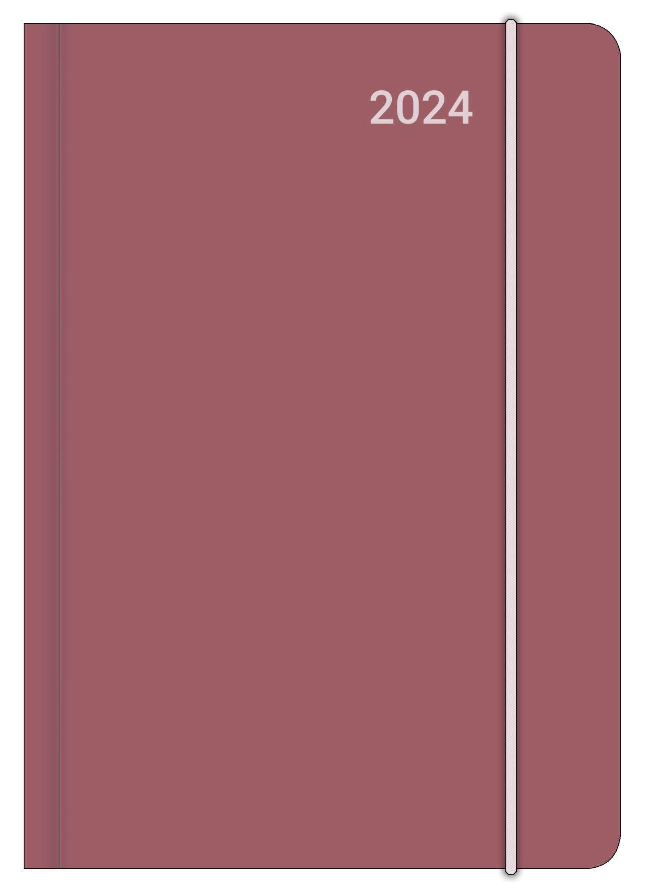 Berry 2024 Diary Book Calendar Pocket Calendar 12 x 17: Midi Flexi Diary EarthLine