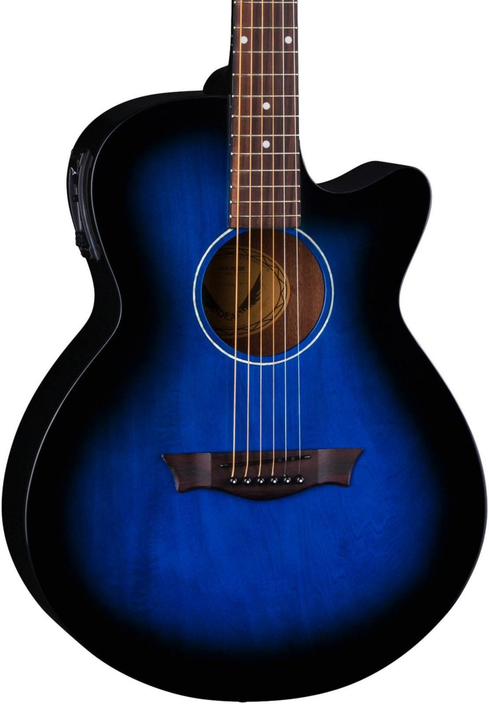 Dean Acoustic Guitar Strings - Dean Guitars 6 String Acoustic Electric Guitar Right Handed Blue Burst Ax Pe Bb Guitar Affinity