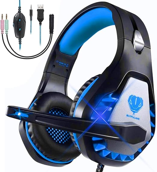 Cascos Gaming para PS4 Xbox One Nintendo Switch Laptop PC, DIWUER Cascos Gaming para PS4 Xbox One Nintendo Switch Laptop PC, DIWUER