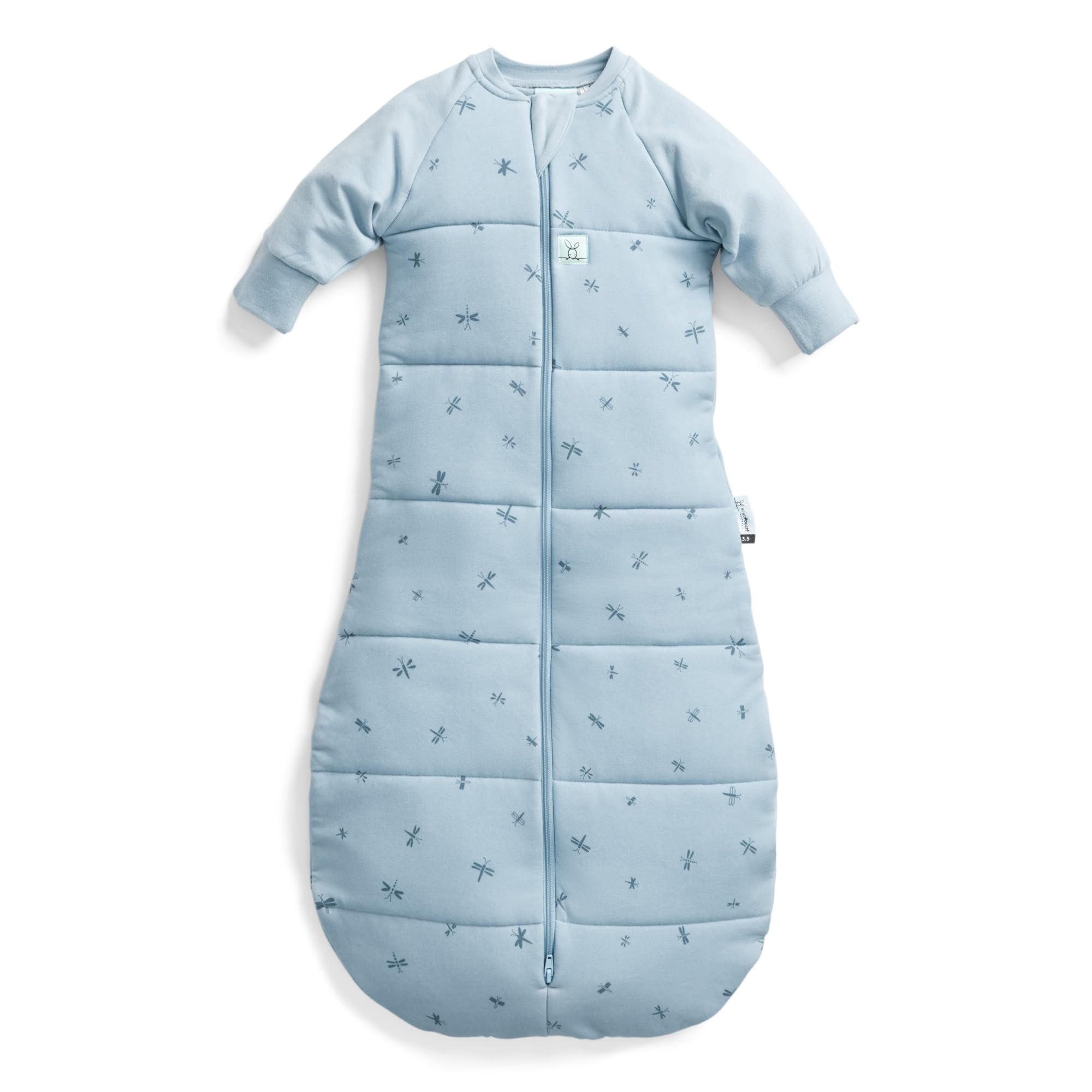 ergoPouch 3.5 Tog Jersey Sleeping Bag – Arms-Out Baby Sleep Sack, Ideal Transition from Swaddling, Slim Fit Keeps Baby Secure & Comfortable, Soft Breathable Fabric (3-12 Months, Dragonflies)