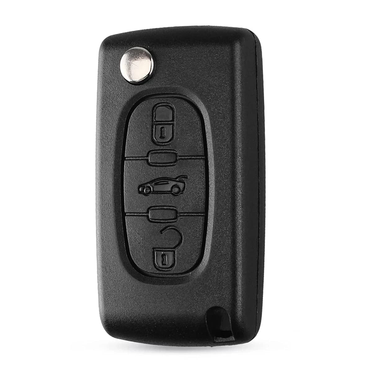 3 Buttons Key Fob Cover Replacement For Peugeot 107 207 307 407 208 308 Partner, For Citroen C2 C3 C4 C5 C6 C8 Berlingo Picasso Key Case Accessories (car0536)