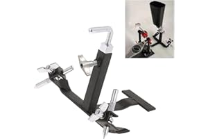 TUOREN Cowbell Foot Pedal Mounting Bracket Percussion Cowbell Pedal Mount Holder for Bass Drum Pedals, Cowbell Clamp Bracket for Drum Set Percussion Pedal Accessory