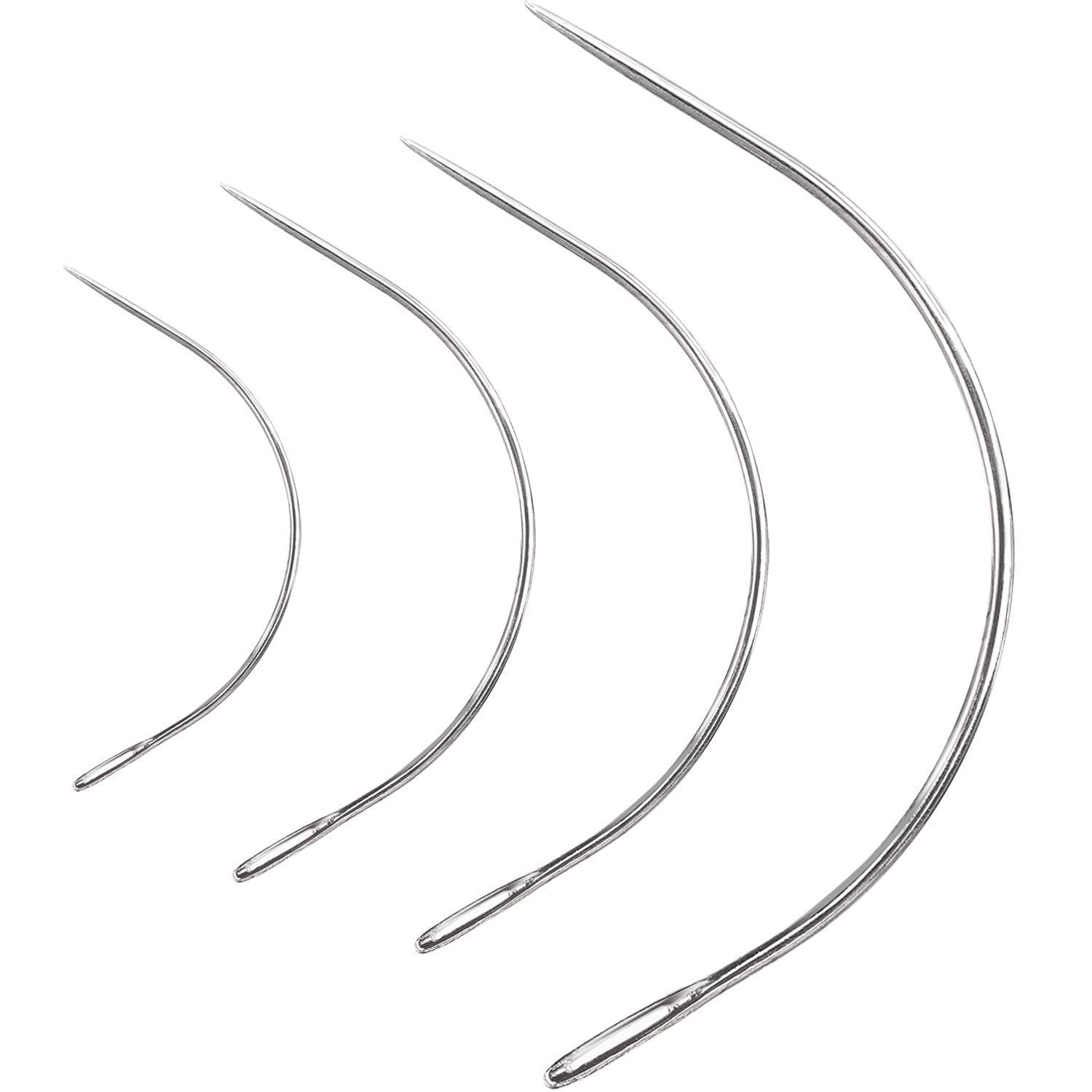 4 x Curved Needle Set 2", 3.5", 3", 4" Curved Sewing Needle Repair kit *Upholstery* Sewing - Assorted Curved Sewing Needle