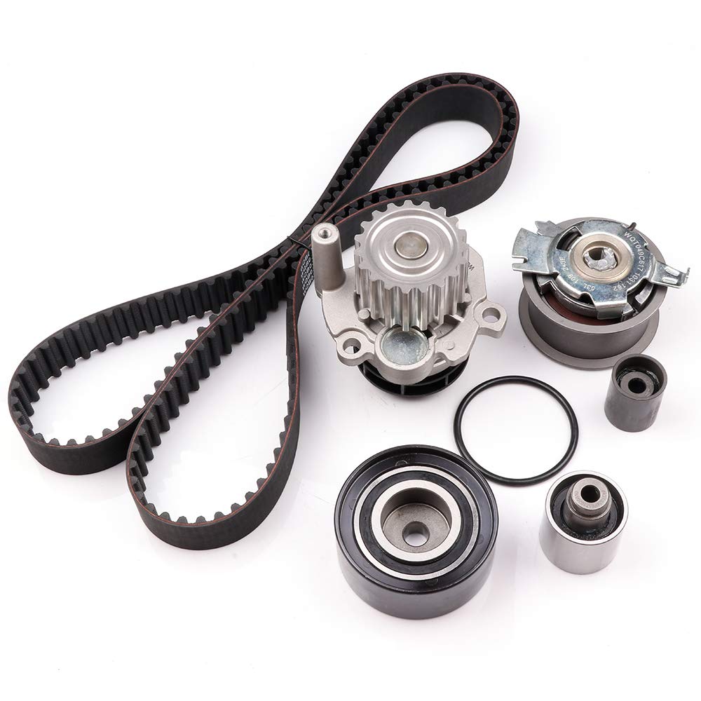 OCPTY Timing Belt Kit Including Timing Belt Water Pump with Gasket  tensioner Bearing etc, Compatible for 2011 2012 2013 Audi A3/2013 2014  Volkswagen Beetle