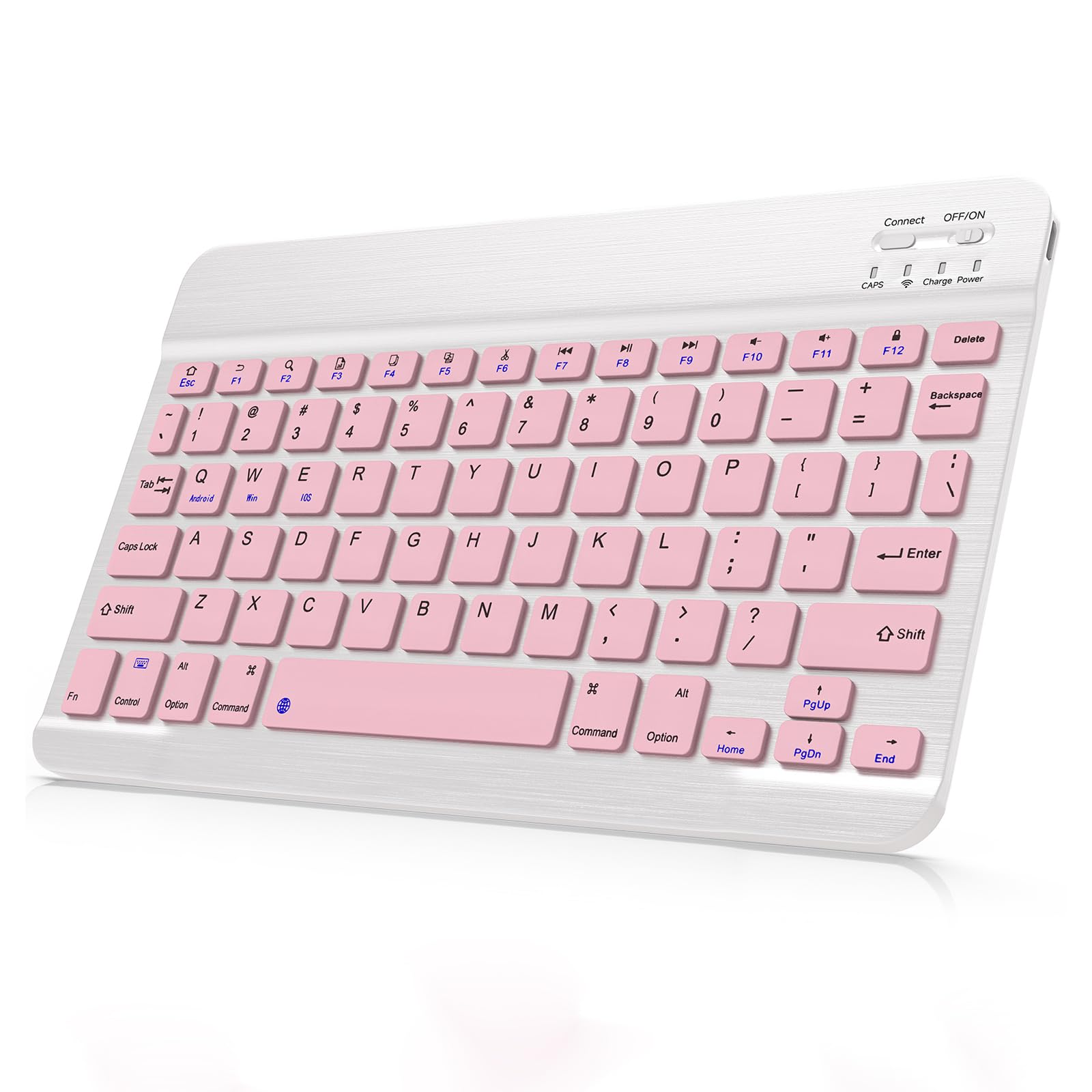 Photo 1 of Bluetooth Keyboard Compatible with iPad 10th Generation, Rechargeable Portable 10 inch Wireless Keyboard for iPhone, iPad mini, Samsung Tablets Keyboards Ultra-Slim, Travel Office Computer Accessories