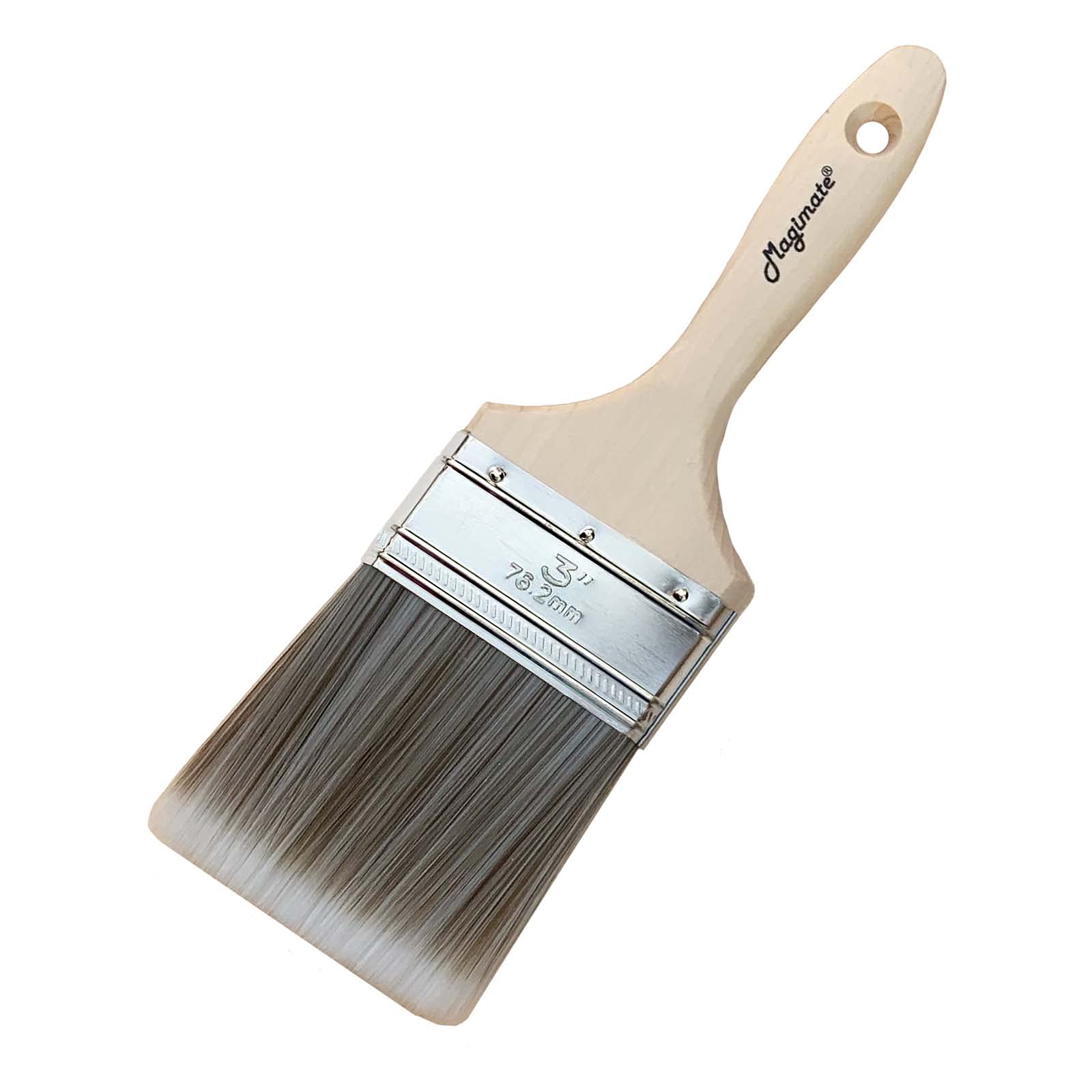 Photo 1 of Magimate 3-Inch (76mm) Double Thick Chip Paint Brush – Versatile Stain Brush Wood Handle for Furniture, Walls, Fences, and Murals – Smooth Gesso, Plaster, Polyurethane, and Varnish Wide Paintbrush
