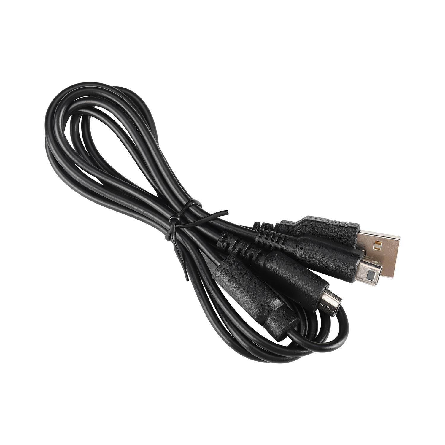 CSTESVN 2 in 1 USB Charger Cable for Nintendo DS Lite, New 3DS(XL/LL), New 3DS, 3DS(XL/LL), 3DS, New 2DS(XL/LL), 2DS, DSi(XL/LL), DSi(NOT Compatible with Nintendo DS)