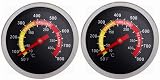 YOTOM 2 Pieces BBQ Grill Temperature Gauge 2 IT Dial Thermometer Stainless view 2