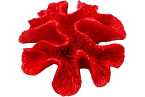 Balacoo Aquarium Coral Decorations: Fish Tank Artificial Coral Reef Ornaments - Resin Aquarium Plants Decoration for Landscape (Red)