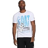 Messi Men's Goat Tee, Lifestyle Short Sleeve T-Shirt, Standard Fit with Graphic