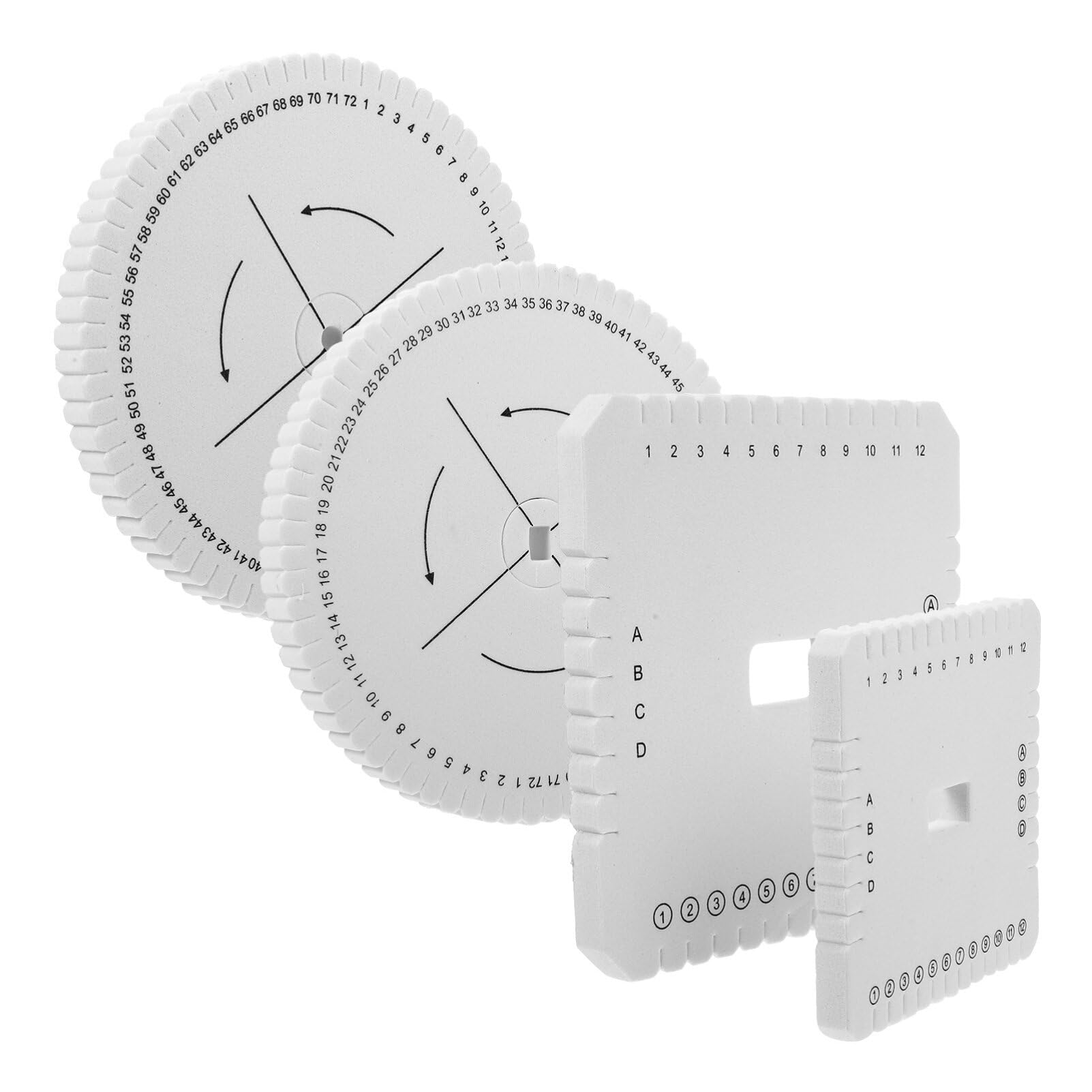 HOODANCOS Kumihimo Braiding Plate Foam DIY Cord Disc for Bracelet Making Beading Craft Tool with Different and Easy to Use for Beginners and Professionals