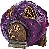 Honeyclover Dreams Red Cabbage Cottage Fairy Garden House | Deluxe Miniature Garden HouseFREE BONUS: Miniature Gardening techniques eBook | LUXURY GIFT BOX | Lifetime Satisfaction Guarantee!