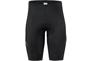Garneau Optimum 2 Padded Bike Shorts for Men, 9" Cycling Shorts, Breathable & Moisture-Wicking with Reflective Elements
