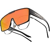 ROCKBROS Sunglasses Over Glasses for Men Women Polarized Fit Over Glasses Sunglasses for Fishing Cycling Driving