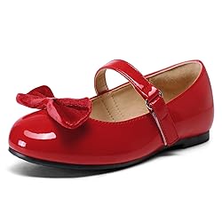 K KomForme Girl's Ballet Flats Non-Slip Soft Mary