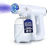 Professional K12 Nano Spray Gun with Blue Light, Atomizer Sprayer & Nano Steam, Cordless & Rechargeable Barber Spray Gun for Fine Mist Sprayer, Handheld & Portable for Home, Salon, Office & Travel Use