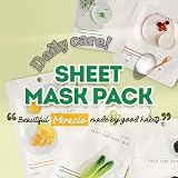 Eunyul Pack of 12 Daily Care Face Sheet Masks 12 Types Korea Hydrating view 2