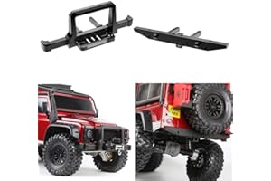 Benedict Harry CNC Alum Front & Rear Winch Bumper Set Black For TRX-4 1/10 RC Crawler (Front & Rear)