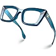 VISOONE Spring Hinge Cat Eye TR90 Blue Light Blocking Glasses with Anti Computer Glare for Women CALIDA