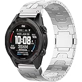 synsing 26mm Titanium Magnetic Metal Quick Fit Band Compatible for Tactix 8 51mm/Instinct 3 50mm/Fenix 8 51mm/Fenix 7X Pro,22mm Band for Tactix 8 47mm/Descent G2/Fenix 8 47mm