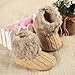 Arshiner Toddler Girls Fleece Woollen Fur Knitted Snow Boot