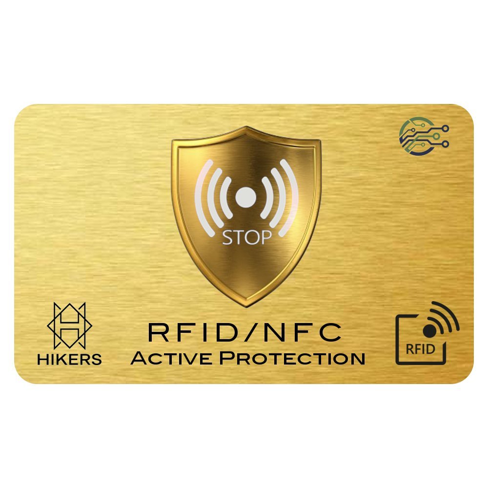 RFID/NFC Blocking Card - Signal Blocker, Contactless Cards Protection - 1 Card Protects Your Entire Wallet - No Fiddly Sleeves - Wallets & Clip Holders, Walletguard - Safeguard Antispying Safety