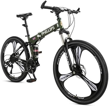 Amazon 折りたたみ自転車 折りたたみマウンテンバイク ディスクブレーキ付きフルサスペンションロードバイク 男性 女性のための24台の速自転車黒青赤mtbバイク26in Color Black Guoe Ykgm 折りたたみ自転車