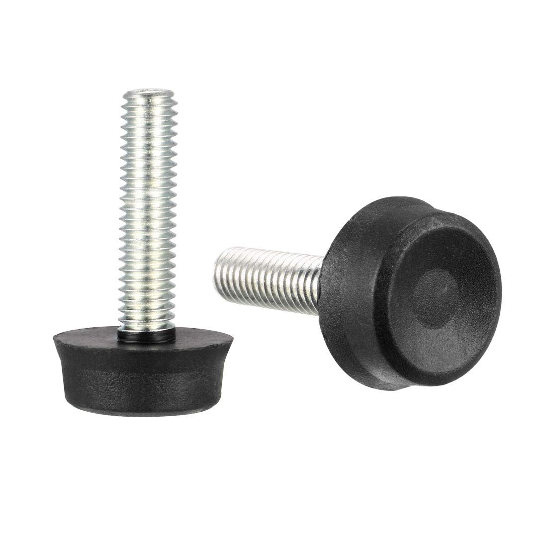 sourcing map Furniture Levelers, 7mm to 21mm Adjustable Height M6 x 25mm Threaded, 8Pcs