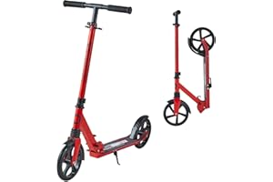 VEVOR Kick Scooter for Kids Ages 8+, Teens & Adults, 2-Wheel Toddler Scooter with Adjustable Height Handlebar, Wide Anti-Slip