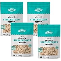 Bakery On Main Steel Cut Oats - Gluten Free, Non-GMO Project Verified, Purity Protocol, Kosher, Resealable Bag, 24oz (Pack of