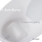 Shnuggle Newborn Baby Bath Taupe Beige with Bum Bump Headrest Plug view 2