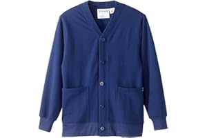 SILVERT'S ADAPTIVE CLOTHING & FOOTWEAR Women’s Magnetic Button Adaptive Two Pocket Fleece Cardigan