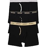 Bonds mens Mid-length Guyfront Boxer Brief in Cotton for Men, 3-pack