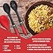 Latest Nylon Cooking Spoon Set With Silicone Spoon Rest - Solid Basting Spoon & Slotted Drain Spoon - Our Nonstick Kitchen Utensils Will Never Scratch Your Pots & Pans - Lifetime Replacement Warranty