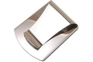 Storus Smart Money Clip + Credit Card Holder Pocket Wallet, Slim Minimalist Double-sided Metal Wallet for Men, Father's, Gift - Polished Stainless Steel