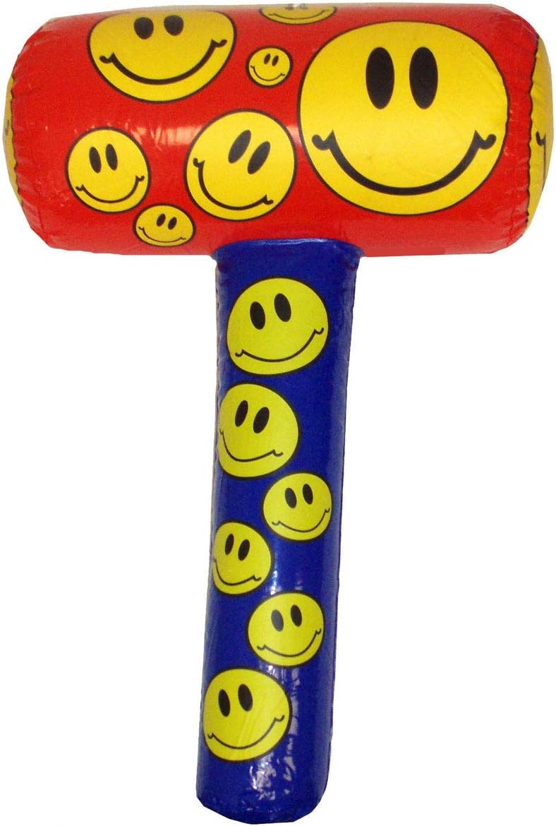 Henbrandt Inflatable Smiley Mallet 48cm Party Fun Toy