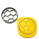 T3D Cookie Cutters Soccer Ball Cookie Cutter, Suitable for Cakes Biscuit and Fondant Cookie Mold for Homemade Treats