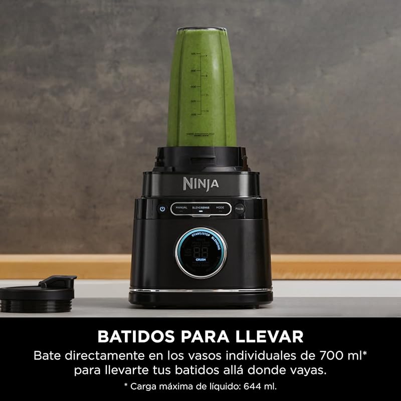 Detect Power Pro, Batidora y Procesador de Alimentos, Negro