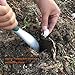 Aluminum Hand Weeder Tool, Bend-proof Dandelion Weeding Puller, Ergonomic Bulb Planter, Hand Digger with Serrated Edge, Narrow Root Trowel Fit for Weeding, Removing Seedlings, Potting and Digging