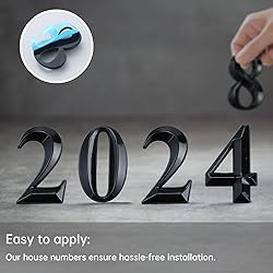 3D Self-Adhesive House Numbers for Outside, Door