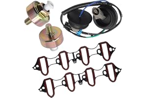 JOYOJUMA Knock Sensors Wiring Harness and Intake Manifold Gasket Kit for Chevy Suburban Silverado Avalanche Tahoe GMC Sierra Yukon, for Cadillac & More GM Vehicles | Replace# 12601822 12589867 917-033