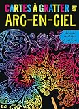 Carte à gratter arc-en-ciel : Avec un stylet en bois by