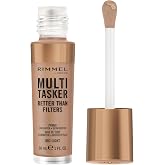 Rimmel Multi-Tasker Better Than Filters, 003 Light, Face Primer, Glow Booster and Highlighter, Vegan Formula, Anti-Ageing Benefits, Light-Reflecting Pigments, Giant Soft-Touch Wand, 1oz