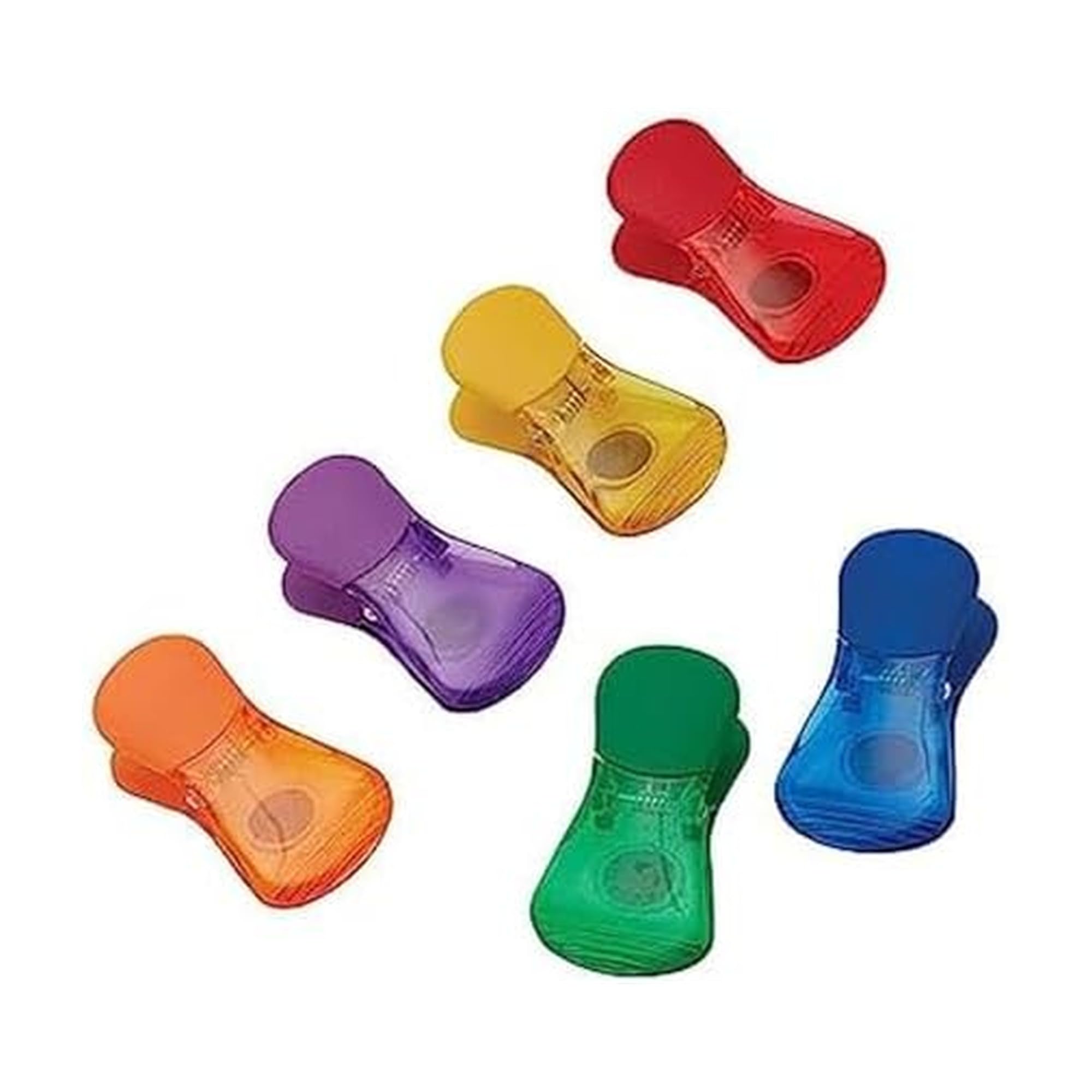 Photo 1 of Farberware Heavy Duty 6-Piece Wide Bag Clip Set, Assorted Color Magnetic Food Sealing Clips for Chips, Snacks, Storage, and Kitchen Organization